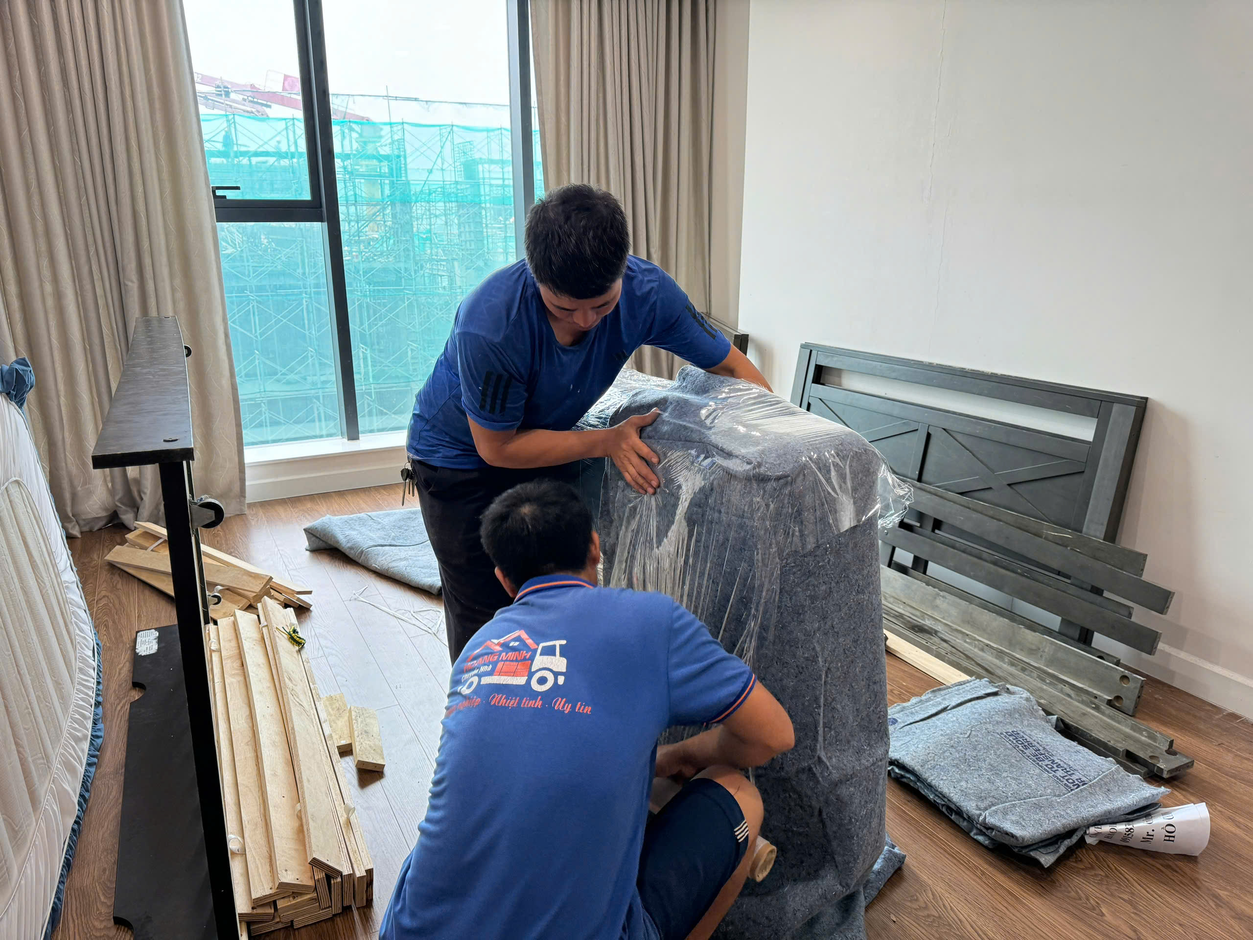 Hanoi Packers Movers team helping expats move between cities in Vietnam