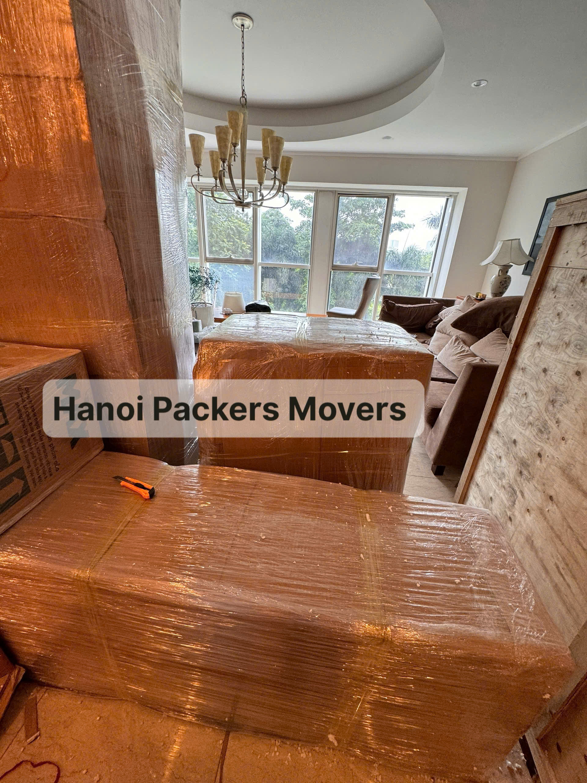 wrapping and protecting large furniture for moving